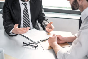 Business people negotiating a contract - dasg