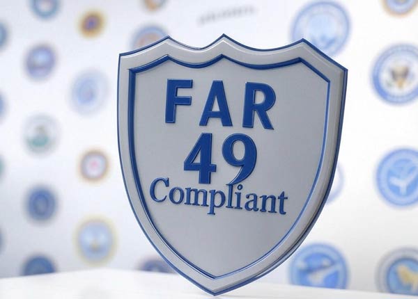 FAR 49, DCAA, and federal cost recovery trust badges for DASG